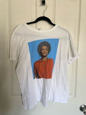 Women’s White Graphic Tee with Red Print